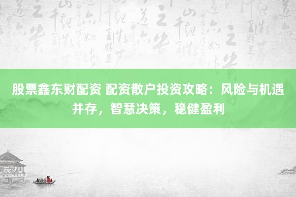 股票鑫东财配资 配资散户投资攻略：风险与机遇并存，智慧决策，稳健盈利